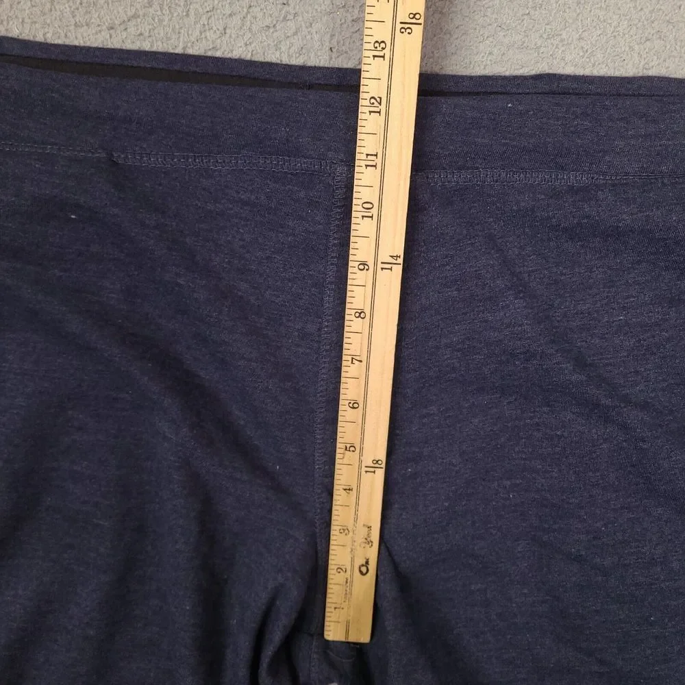Eddie Bauer Sweat Shorts XXL 44 Waist Blue Lounge‎ Drawstring Elastic Stretch